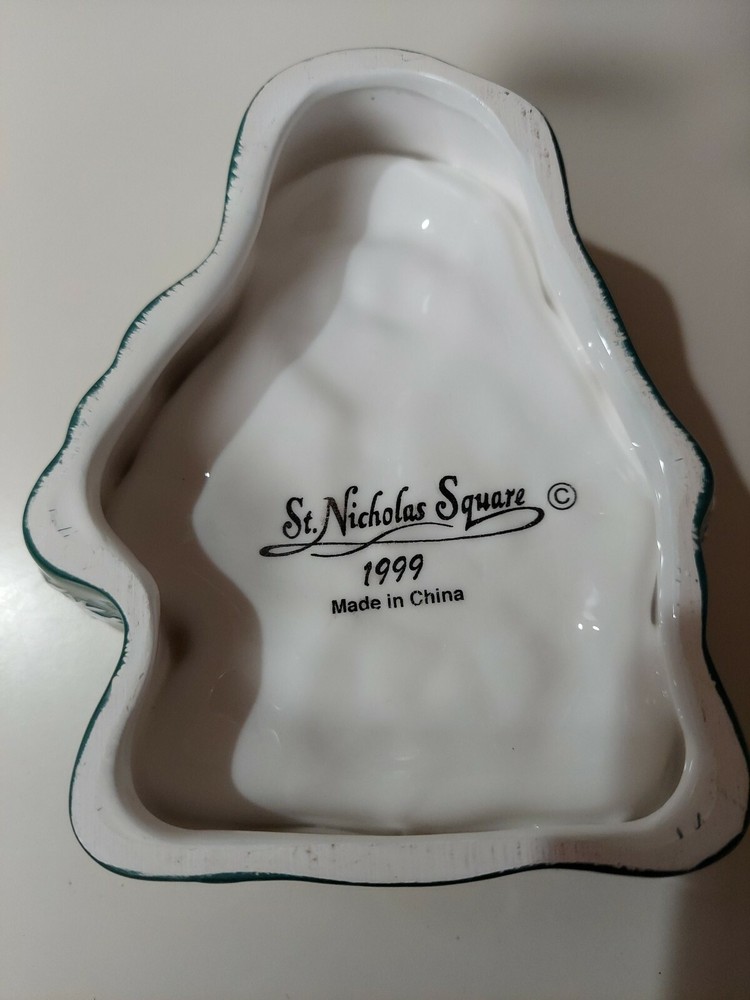 SANTA CANDY/ NUTS DISH ST. NICHOLAS SQUARE 1999