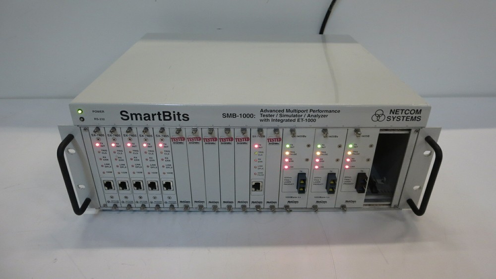 NETCOM SYSTEMS SMB-1000 ADVANCED MULTIPORT PERFORMANCE TESTER/SIMULATOR/ANALYZER