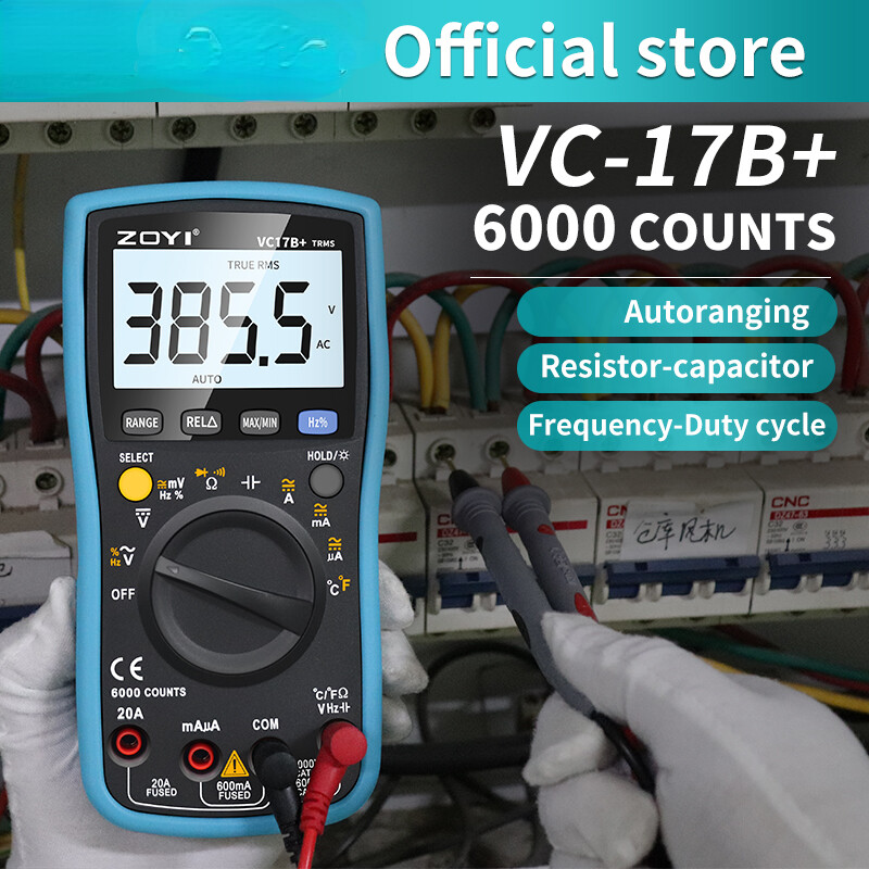 VC17B+ Digital Multimeter 6000 Counts Multitester Digital Transistor Tool