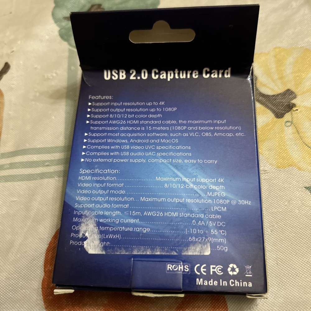 Usb 2.0 capture card