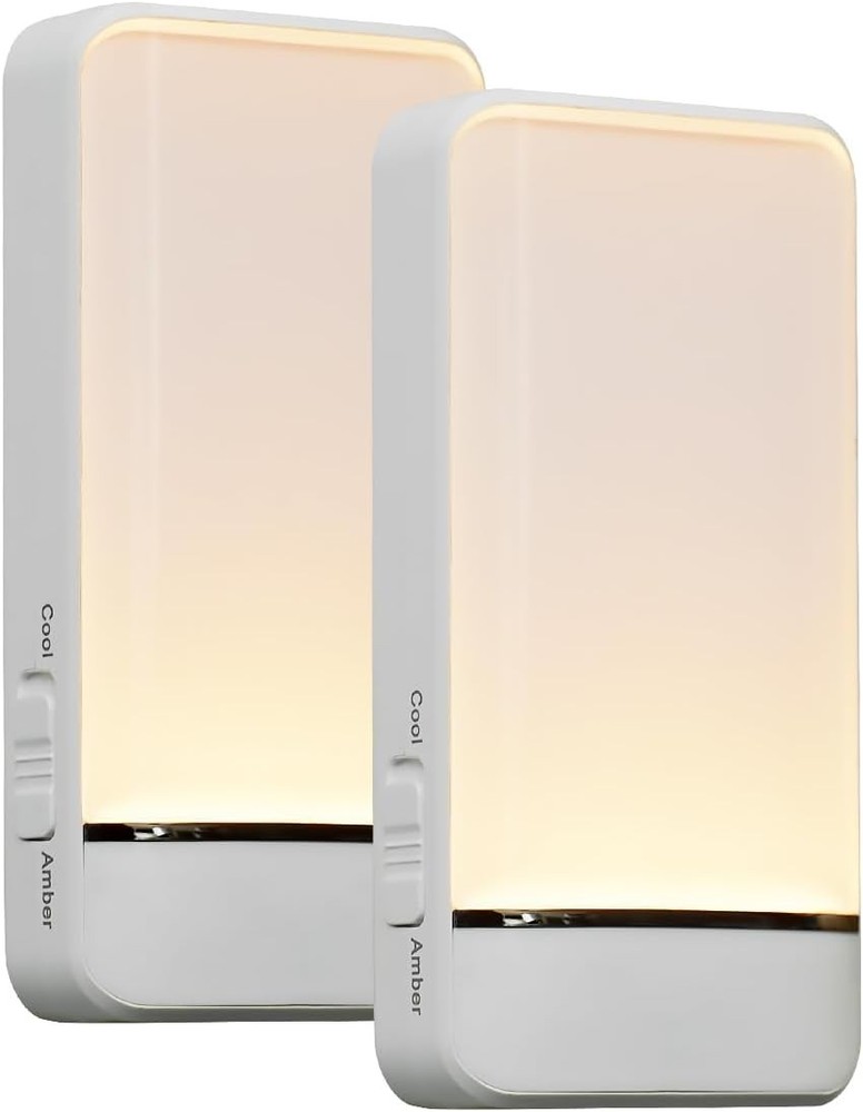 Dawnrise Night Lights Plug into Wall,Invisible Motion Sensor White