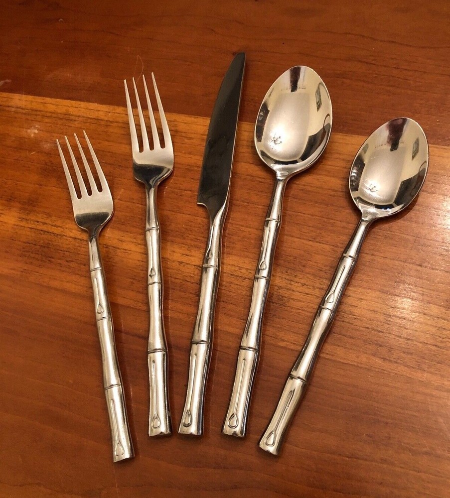 Hampton Silversmiths Bamboo Stainless Flatware Choice