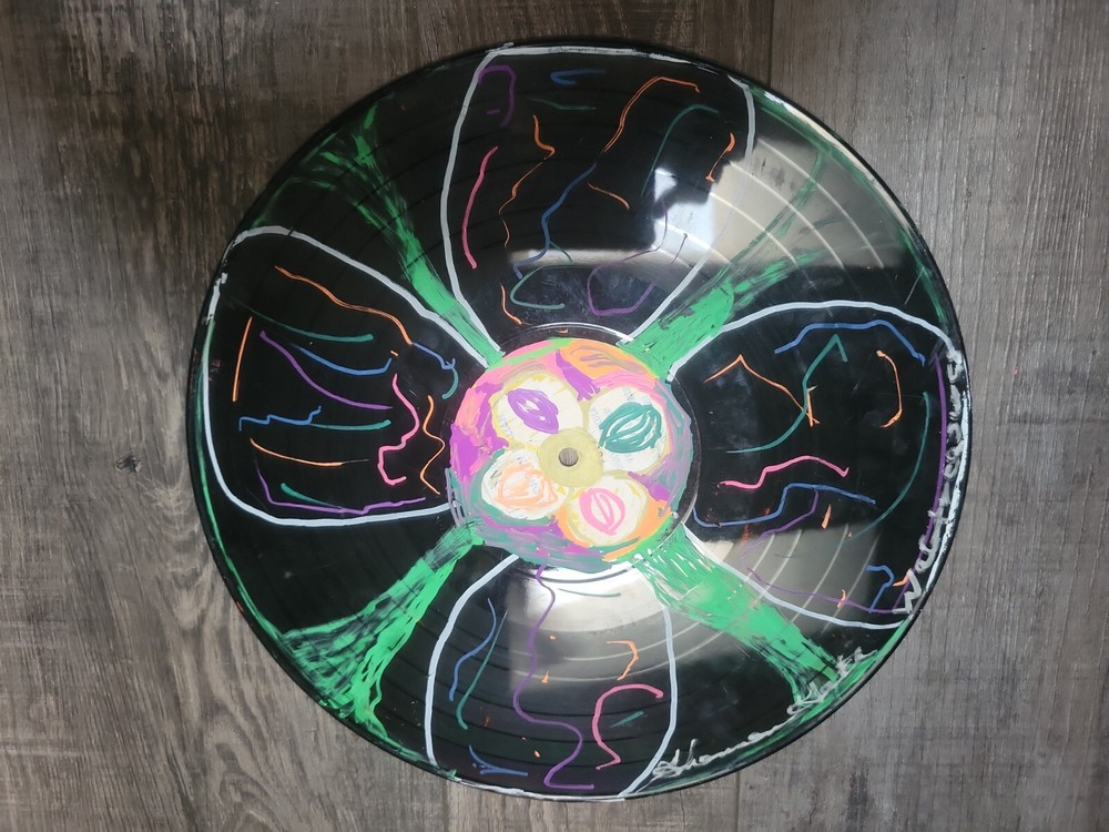 12" Handpainted Vinyl Record