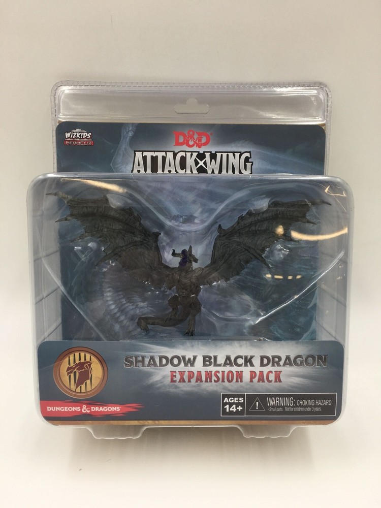 D&D Attack Wing Miniatures - Shadow Black Dragon Miniature - Pre-Painted - NEW