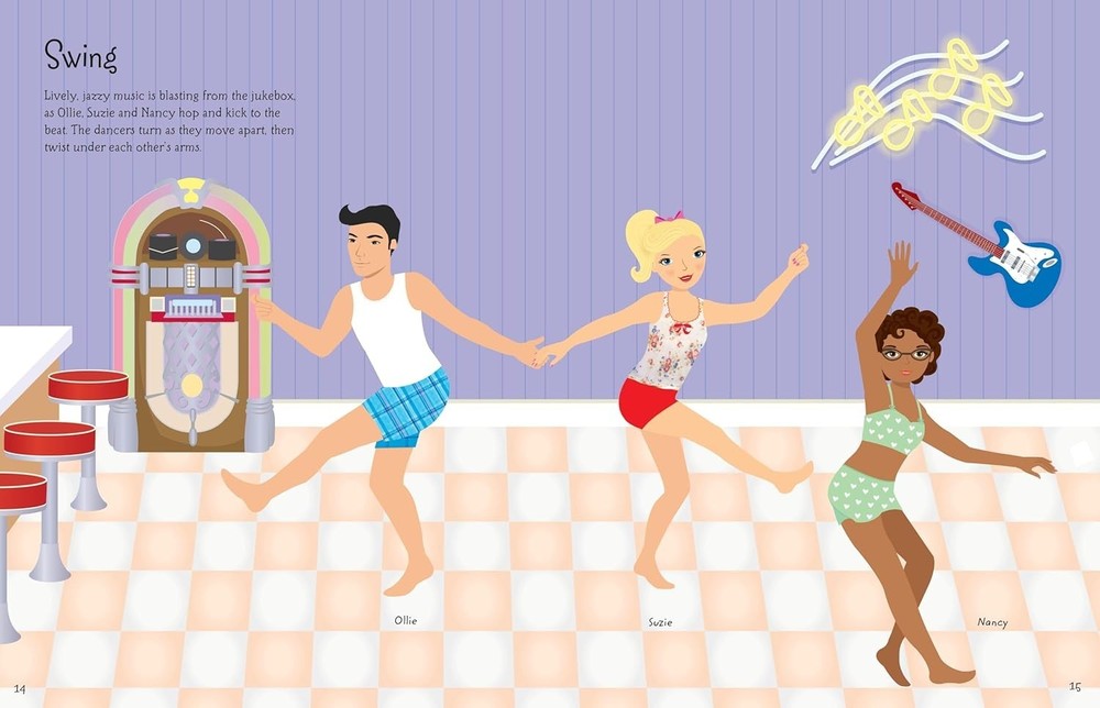 Sticker Dolly Dressing Dancers