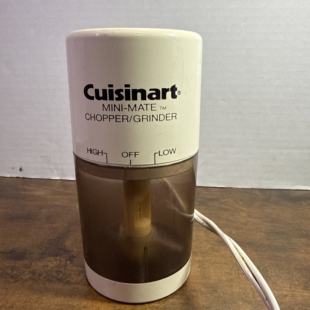 Cuisinart Mini-Mate 1987 Chopper Grinder Model MM-2 Tested & Working