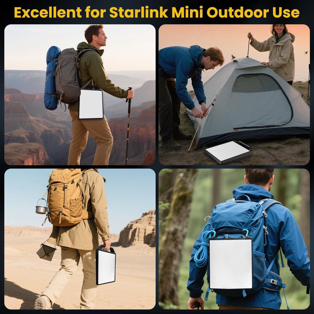 Starlink Mini Protective Cover Case, Portable Protector with Case Only, Black