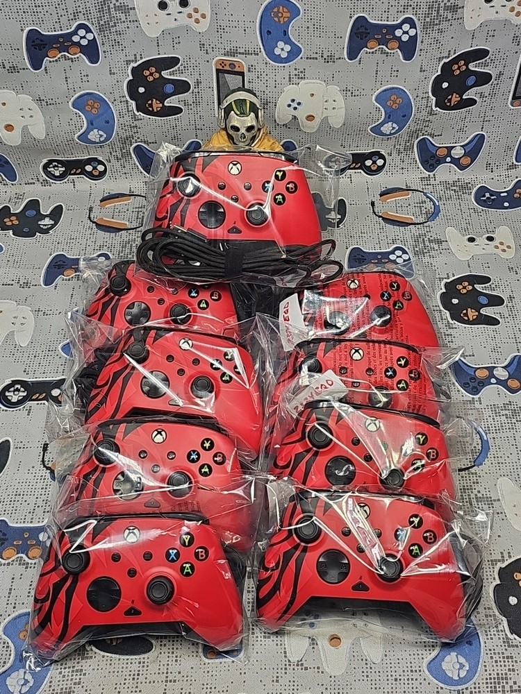 PDP Spirit Red WIRED CONTROLLER WITH POWERA BRAIDED CABLE READ DESCRIPTION