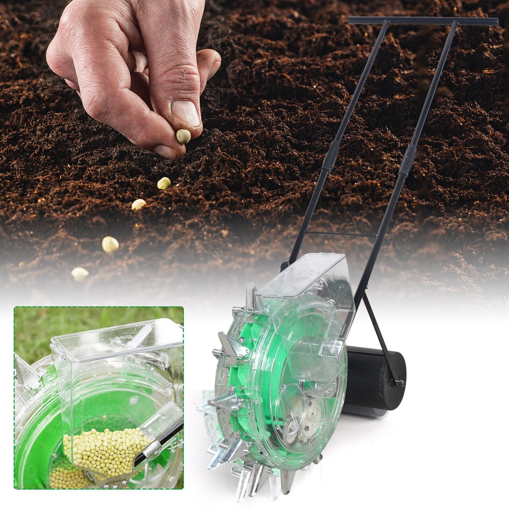 Hand-push Roller Seeder Peanut Corn Fertilizer Applicator Manual Seeding Tool