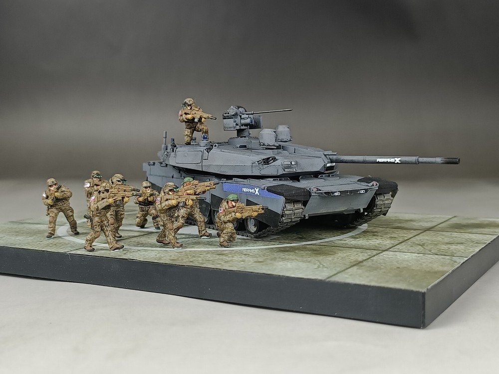 1/72 Built and Painted U.S Special Force Night Device 4 Figures Model