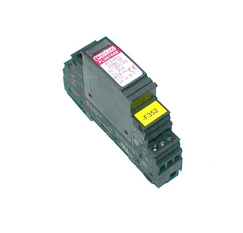Phoenix Contact  PT 2-PE/S  Surge Protector W/Socket 230 VAC