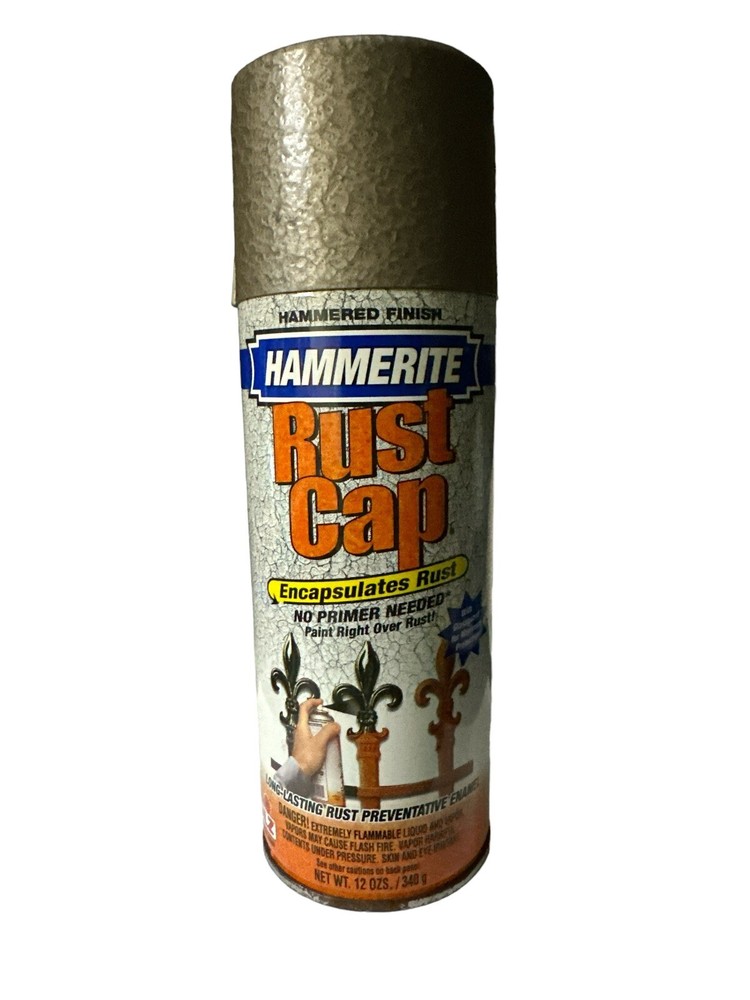 Hammerite Hammered Finish Rust Cap Bronze Spray Paint 12 Oz. READ