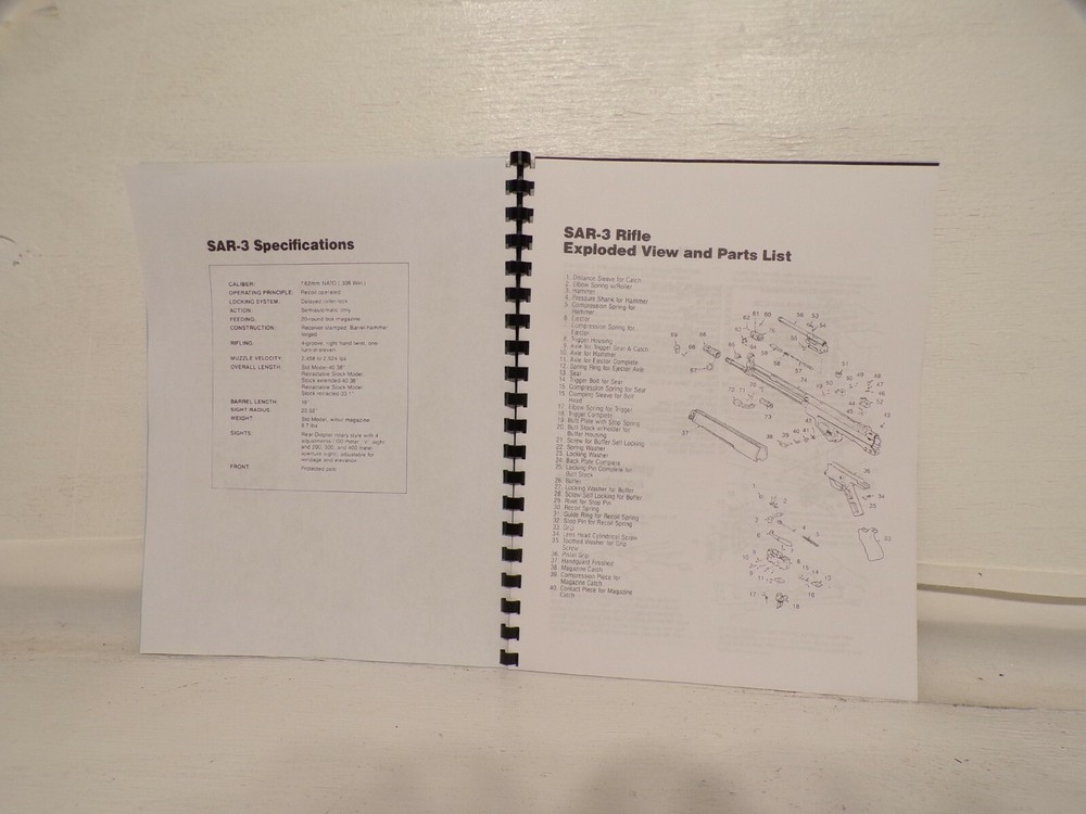 Springfield SAR-8 Sporter Care, Maintenance And Operating Instructions Manual