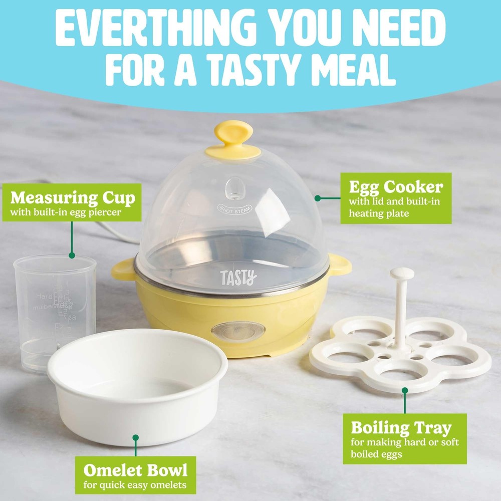 Mini Rapid Egg Cooker, 5-Egg Capacity for Perfect Hard Boiled Eggs or Omelets...