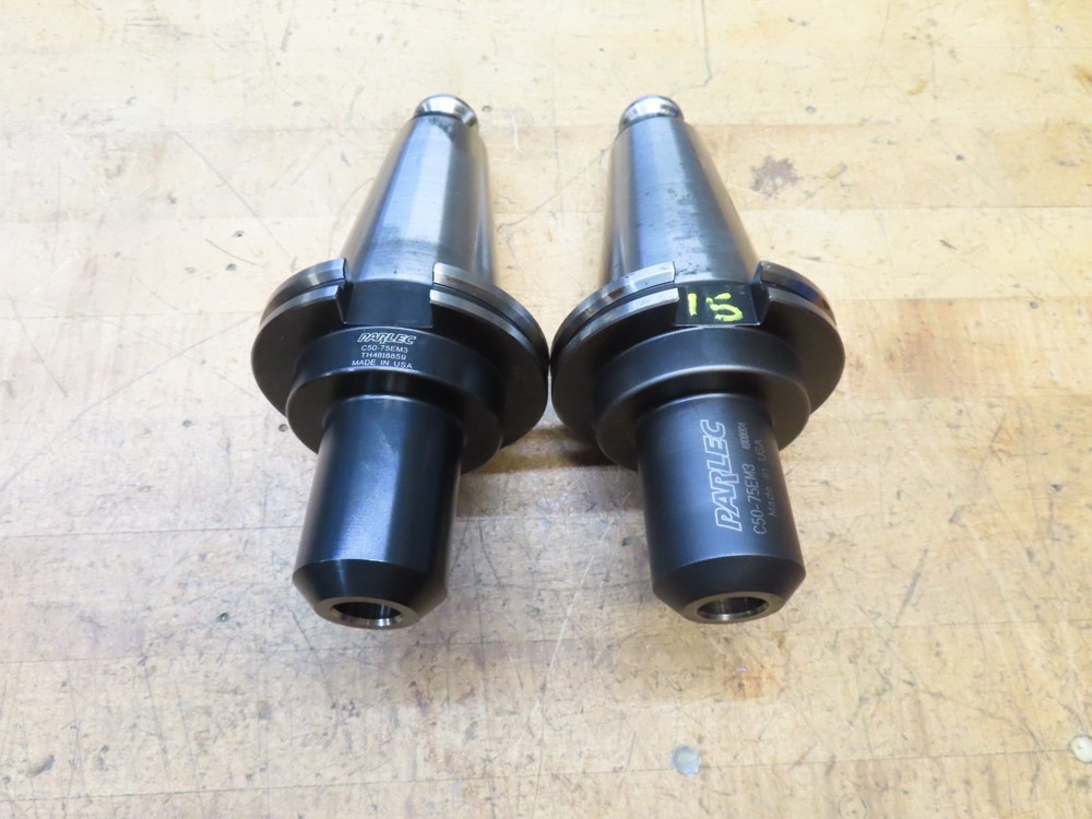 Parlec C50-75EM3 Cat50 holder 3/4" end mill adapter 3" proj.