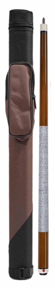Package Set - Brown Pool Cue & 1x1 Two Tone Case.
