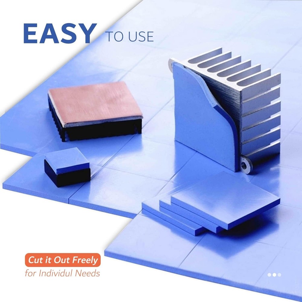 High Performance 4 Pack Silicone Thermal Cooling Pads - Non-Conductive & Safe