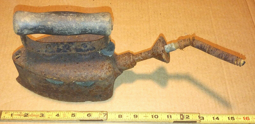 Antique Cast Iron Steam Iron