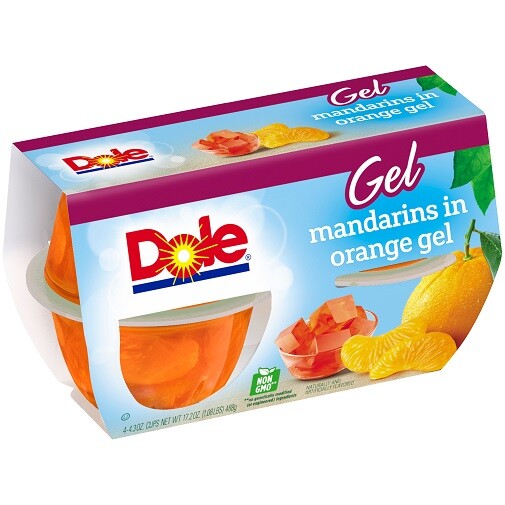 Dole Gel Mandarins Fruit Cups