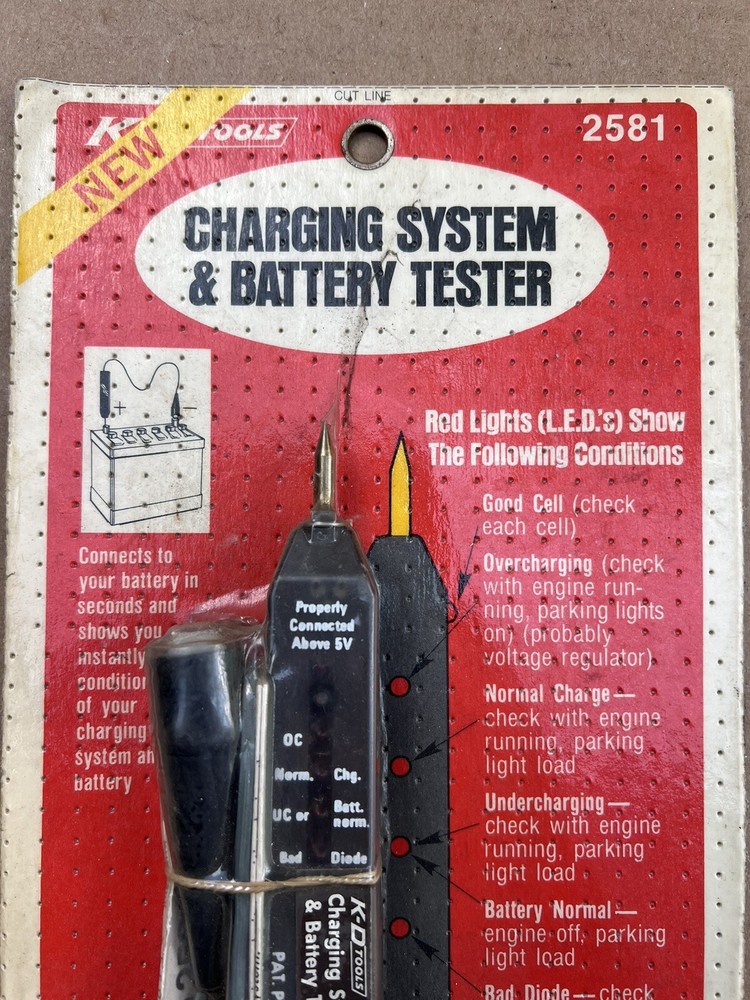 🇺🇸Vintage K-D Tools 2581 Charging System & Battery Tester Original Package🇺🇸