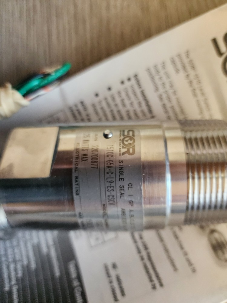 SOR 1510C-G5A-C-L9-ES-CSCV Float Level Switch SOR Level Switch