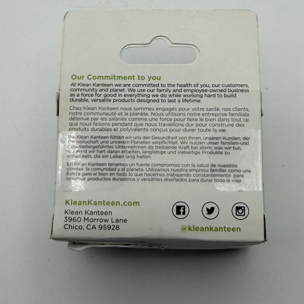 Klean Kanteen Classic Loop Cap Black Bottle Lid Replacement New In Box