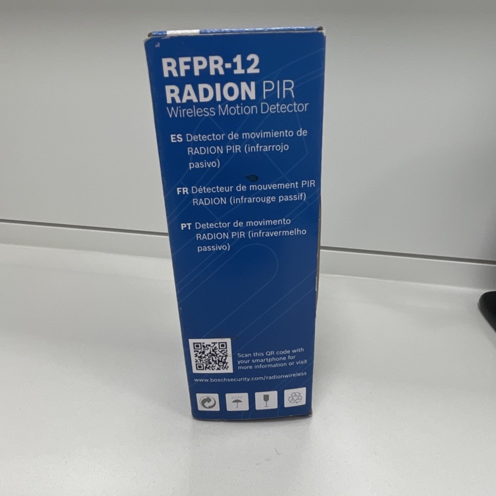 Bosch RFPR-12 Indoor Wireless PIR Motion Detector – 12m Range Security Sensor