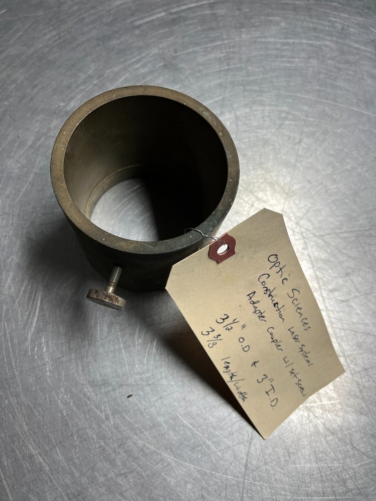 Construction Laser Systems Optic Sciences Adapter Coupler w/ Set Screw 3" ID