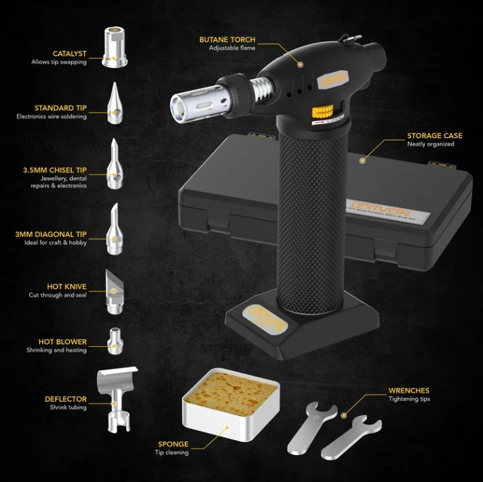 LEXIVON Torch Multi-Function Kit | Pro Grade 125-Watt Equivalent (LX-771)