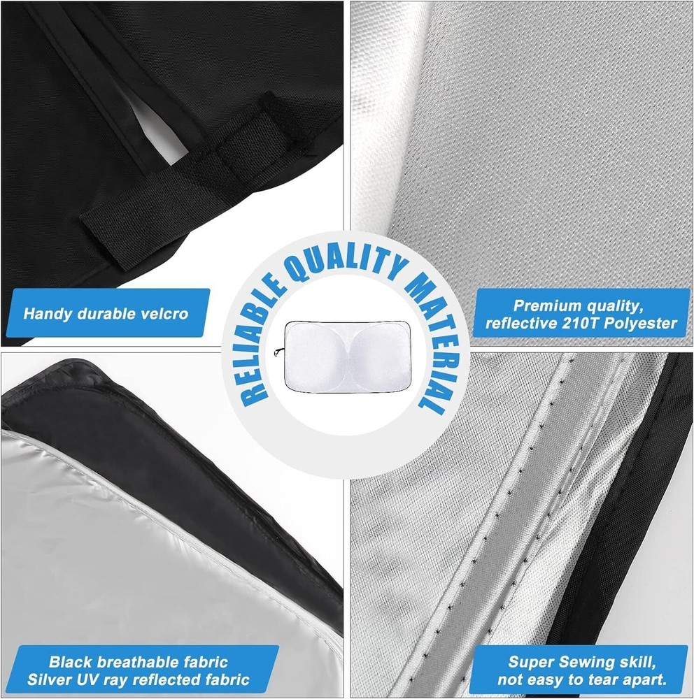 windshield Foldable sun shade & Storage Bag Custom Fits 2003-2007 Hummer H2