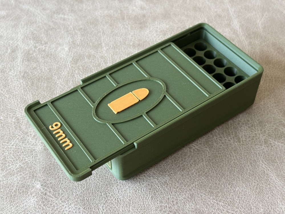 Ammo Storage Box 9mm 50 Rounds