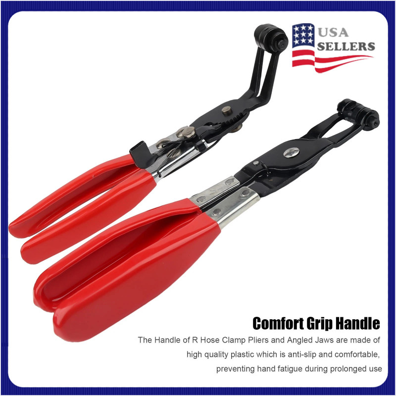 2X Hose Clamp Pliers Car Water Pipe Fuel Coolant Spring Bundle Removal Tool