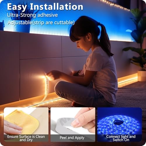 LED Strip Lights 110ft, Smart Lighting Strips with App Remote Control, 110FT