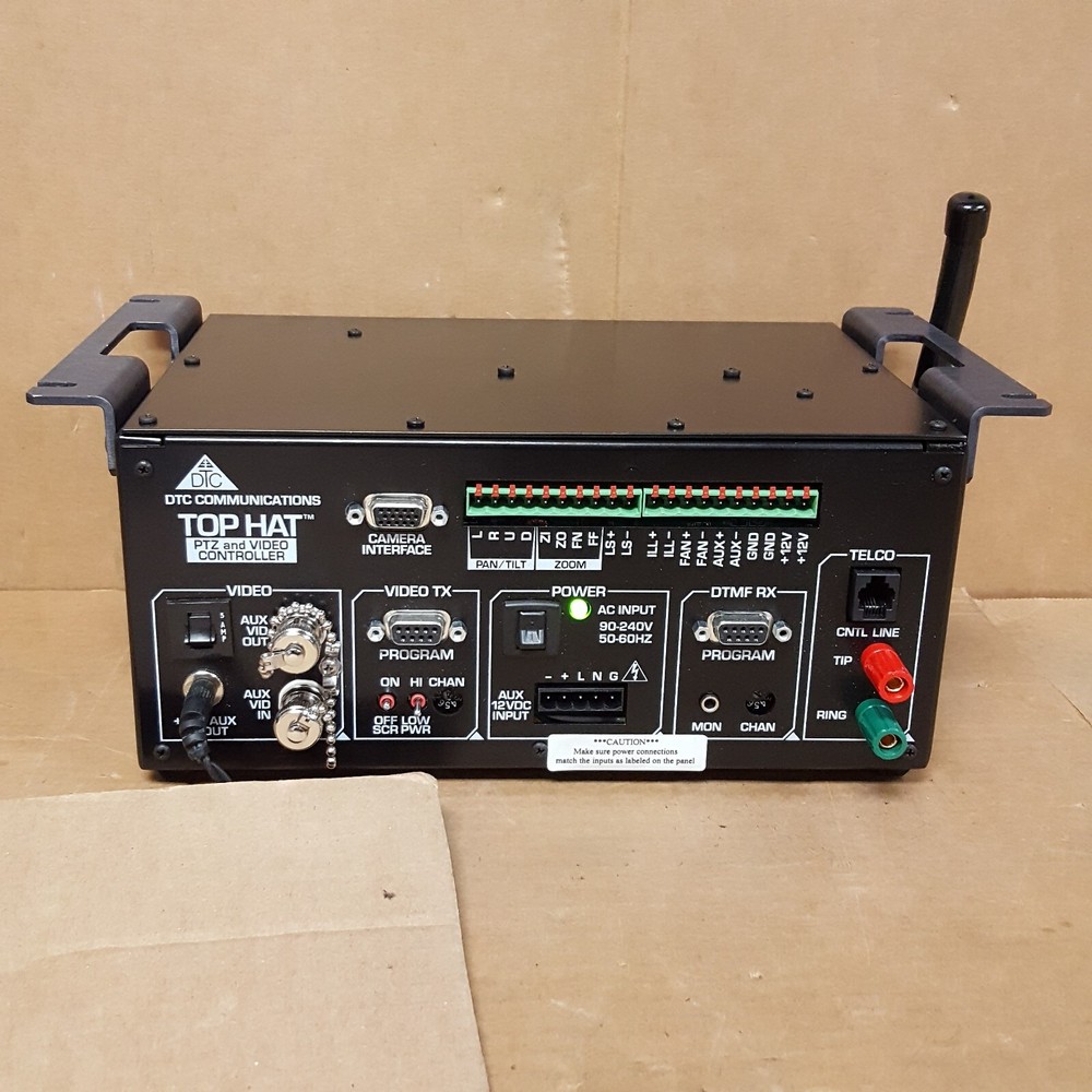 DTC Communications Top Hat PTZ & Video Controller - Powers On - NoPwrCrd - USED