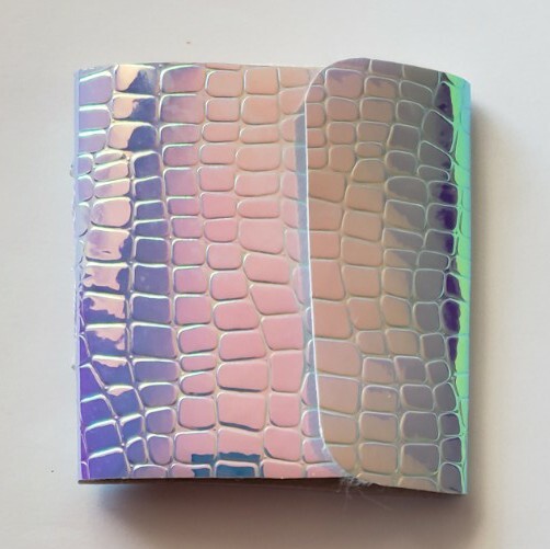 Mini Junk Journal Holo Iridescent Wallet Fold Notebook Scrapbook Art  Diary