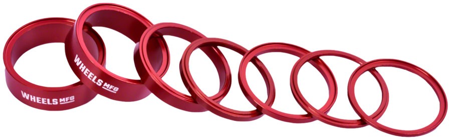 Wheels Manufacturing StackRight Headset Spacer Kit - 6061 Aluminum,