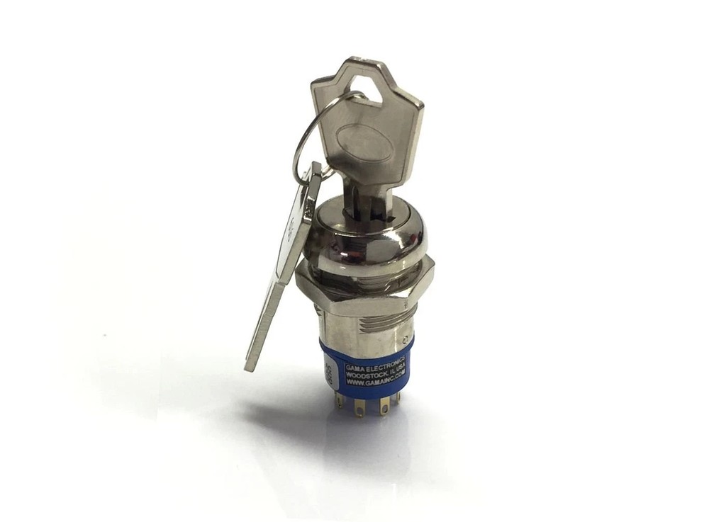 3 Position Single Pole Momentary On-Off-Momentary on Keylock Switch