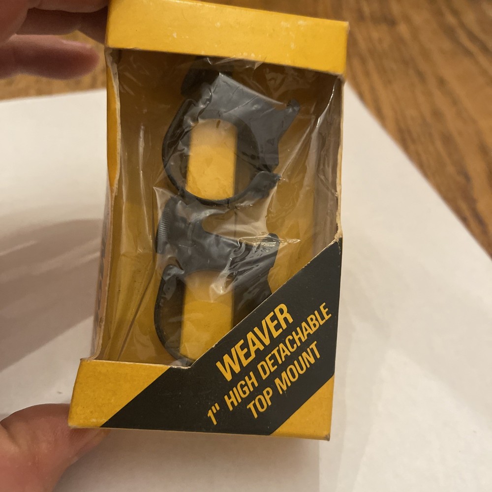 NEW Weaver 1" Top Mount Detachable Split Ring High Height Scope Ring NOS Olin