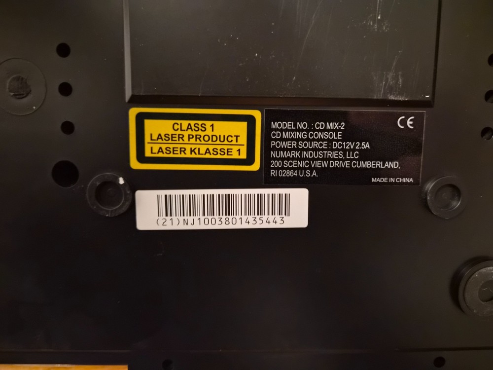 NUMARK CDMIX2 PROFESSIONAL CD MIXING CONSOLE - Untested - Read