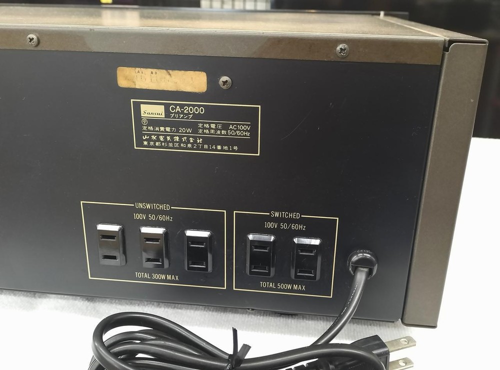 Sansui CA-2000 Stereo Preamplifier Transistor Tested Japan