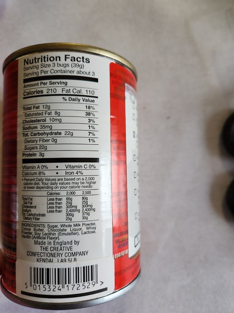 Y2K Millennium Chocolate Bugs in Sealed Can 2000