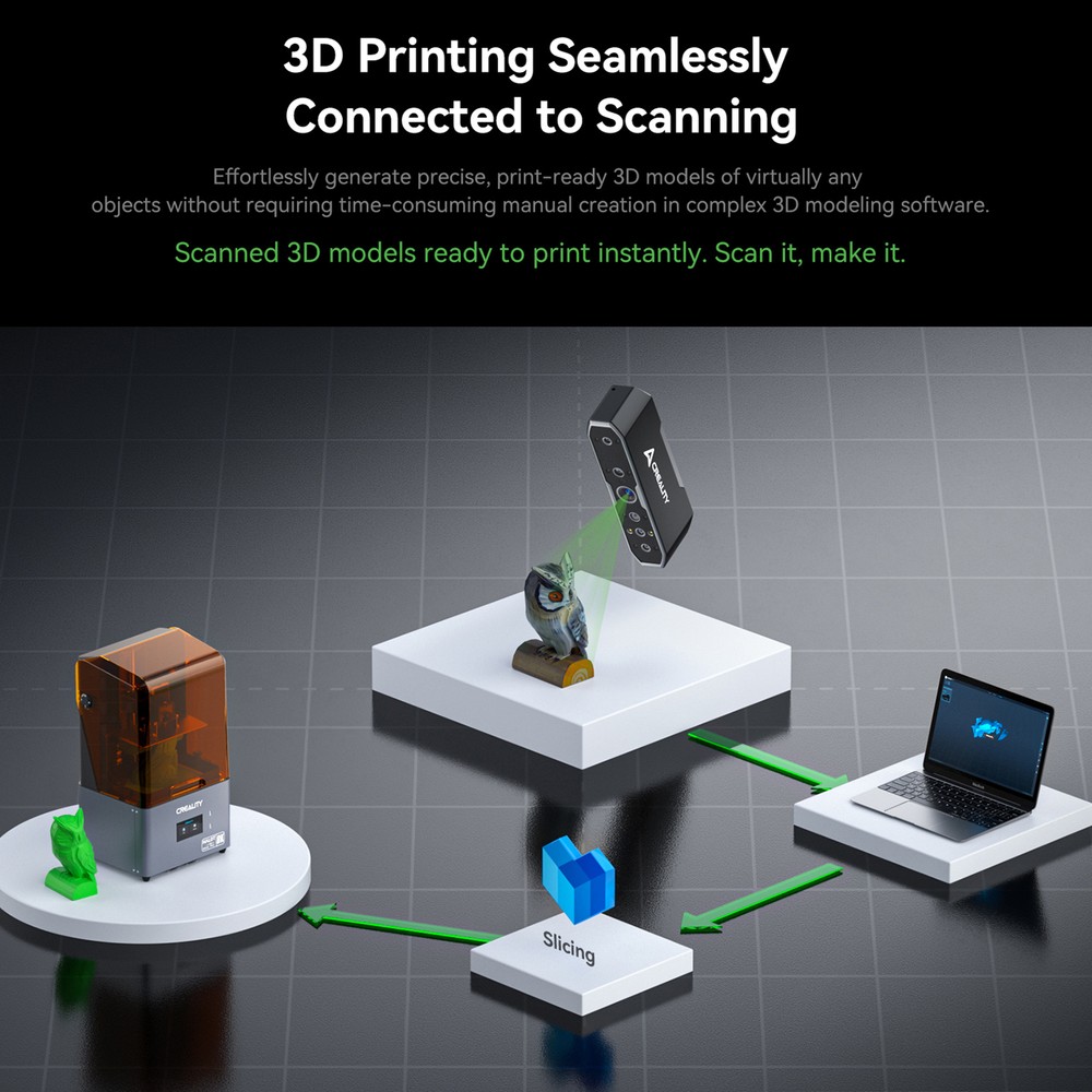 Creality CR-Scan Otter 3D Scanner Reverse Engineering Handheld Scanner K6G7