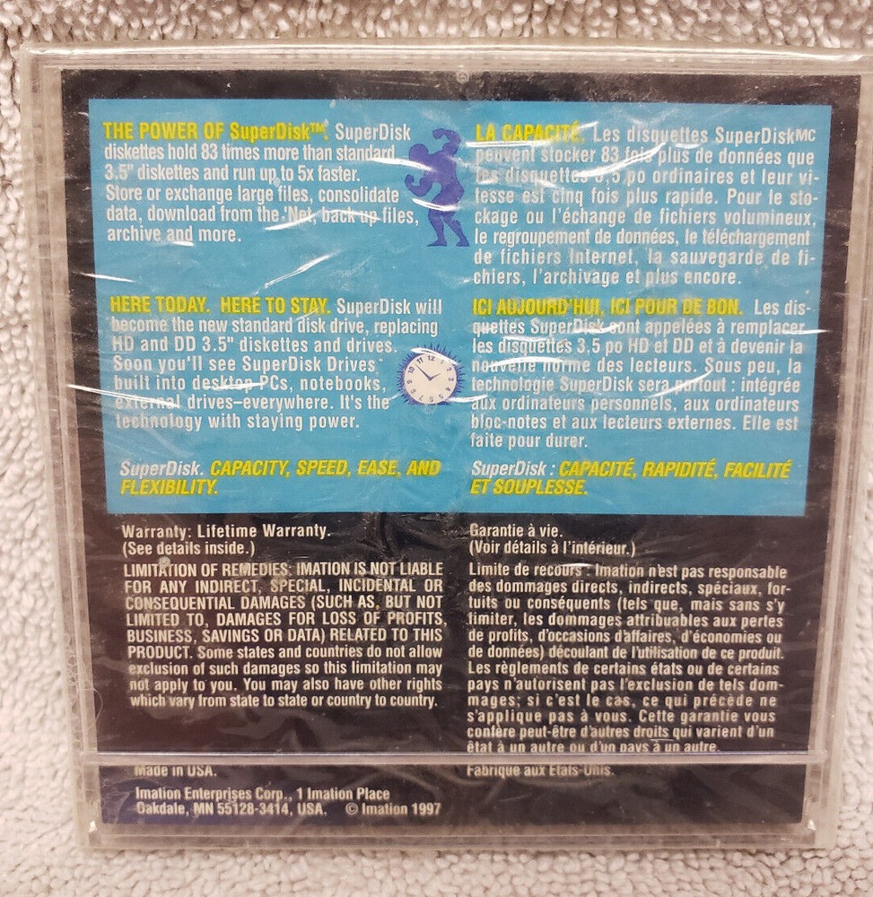 Imation SuperDisk 120MB LS-120 - SEALED