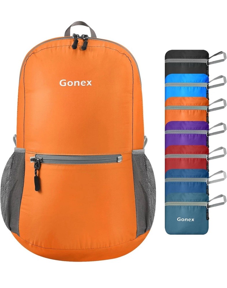 Gonex Ultra Lightweight Packable Backpack 20L Daypack Handy 20L, Orange