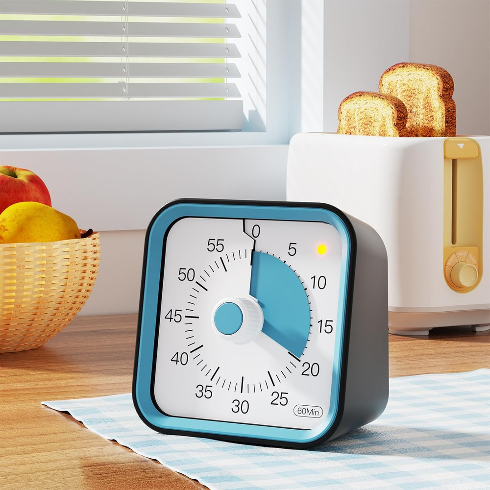 Visual Timer for Kids with Pause Function, 60 Minute Countdown Timer for Kids De