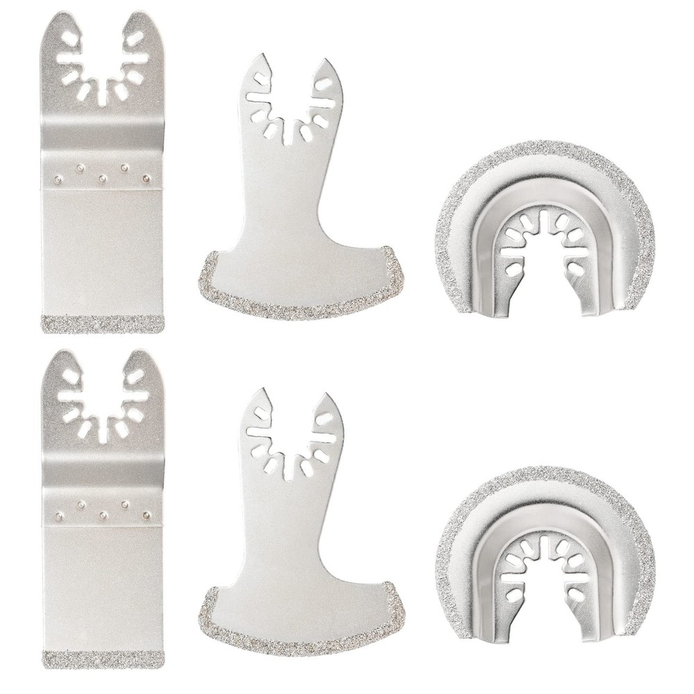 6 Pieces Diamond Oscillating Tool Blade Set, Multi Tool Mortar Cutting Saw Bl...