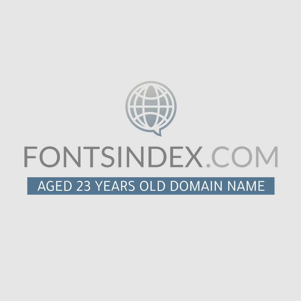 FontsIndex.com - Premium Font Wiki Database Domain Name - AGED 23 Year - GoDaddy