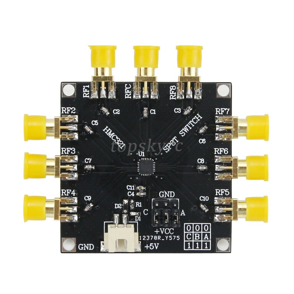 HMC321 RF Switch Module 1 Open 8 RF Switch 8GHz Frequency 5V SMA Interface tps