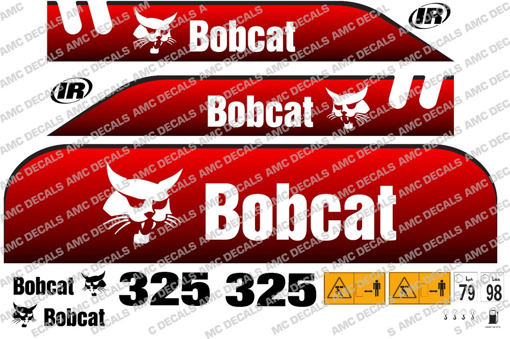 BOBCAT 325d MINI DIGGER DECAL STICKER SET