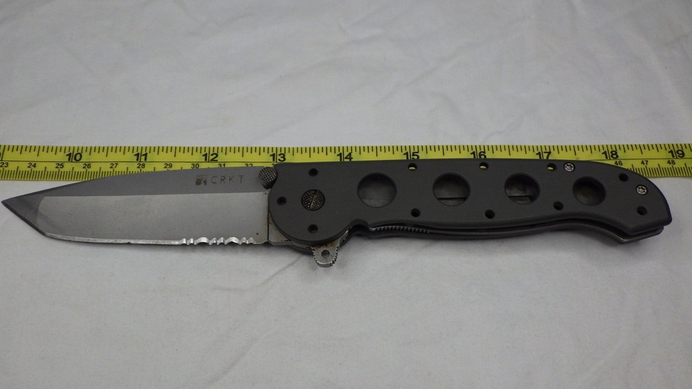 Pocket Folding Knife CRKT Single Blade Carson Design M16-14 Perforated Handle